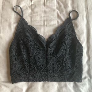 Paper Crane Lace Crop Top